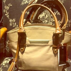 Tignanello Leather Satchel Bag New